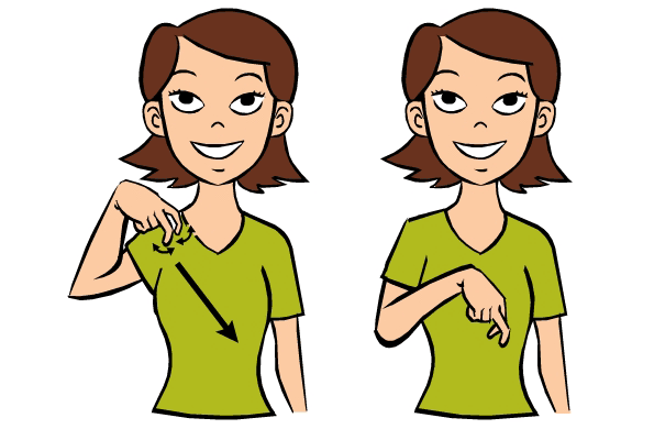 Downstairs in Baby Sign Language