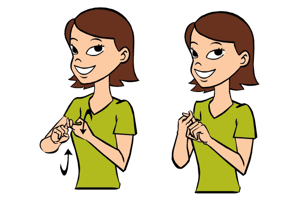 Sign language for hook up