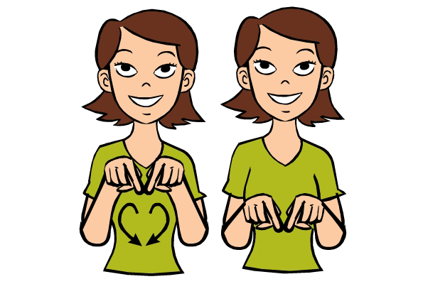heart sign language for heart