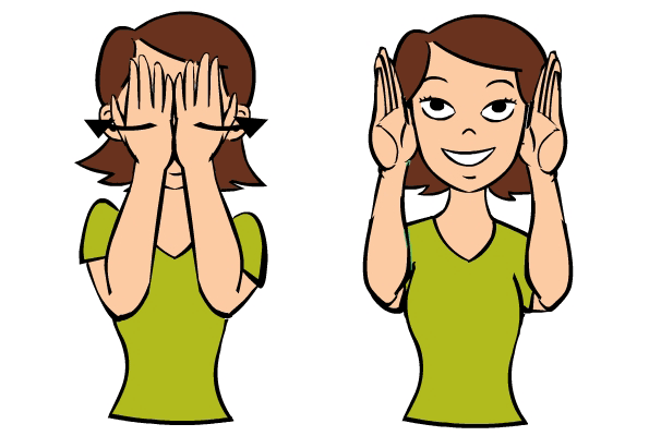 Mask in Baby Sign Language