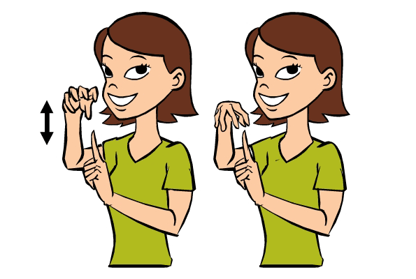 Mushroom in Baby Sign Language