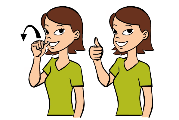 Nut in Baby Sign Language
