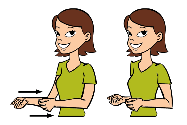 Pull in Baby Sign Language