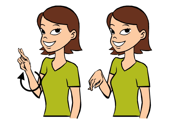 Recycle in Baby Sign Language