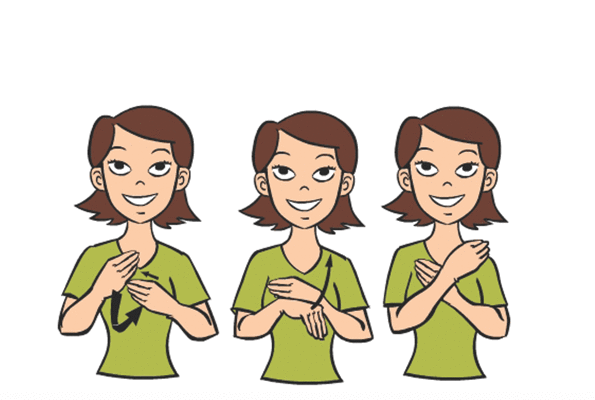 scarf in Baby Sign Language