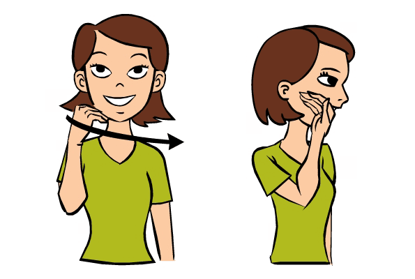 Shy in Baby Sign Language