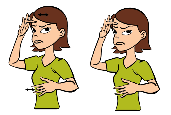 Sick in Baby Sign Language