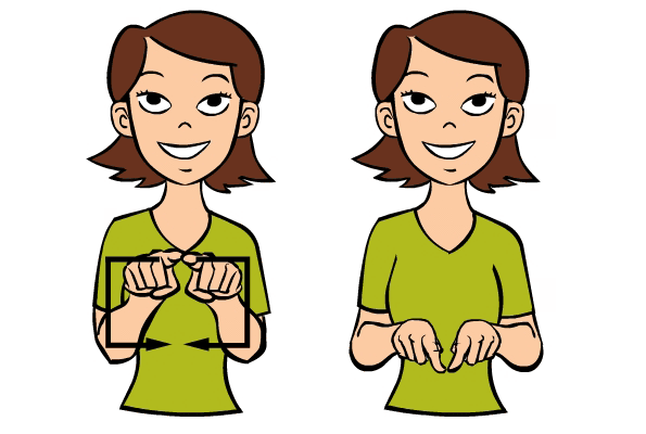 Square in Baby Sign Language