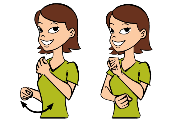 Sweep in Baby Sign Language