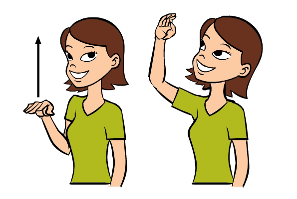 Tall in Baby Sign Language