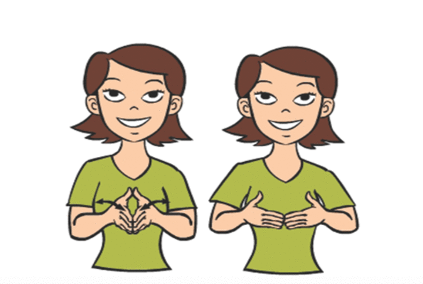 Wallet in Baby Sign Language
