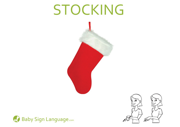 stocking Christmas Baby Sign Language