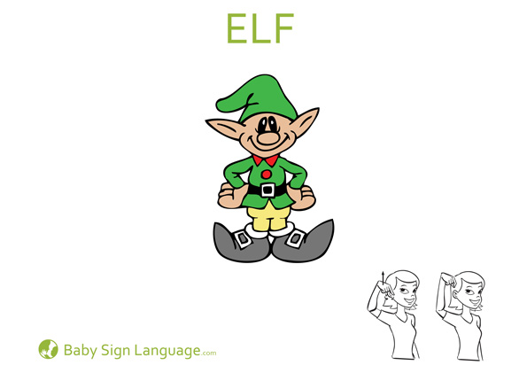 Elf-Baby-Sign-Language elf Baby Sign Language Flash Card