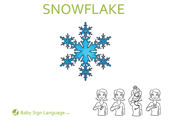 Snowflake Flash Card